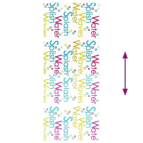 Rullgardin för dusch 100x240 cm tyg bredd 96 cm