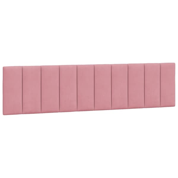 Headboard Cushion "Hanko" Pink 200 cm Velvet