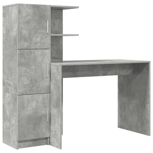 Skrivbord 2 pcs Betonggrå