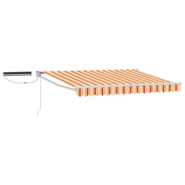 Elektrisk Retraktabel Markis Flerfärgsdesign 3,5 x 2 m