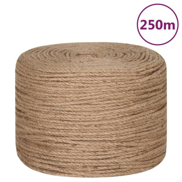 Juterep 250 m lång 6 mm tjock