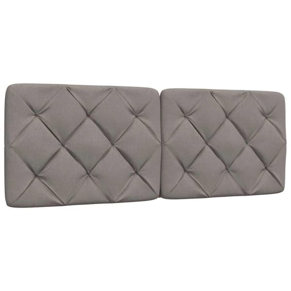 Bed Frame without Mattress Taupe 140x200 cm Fabric