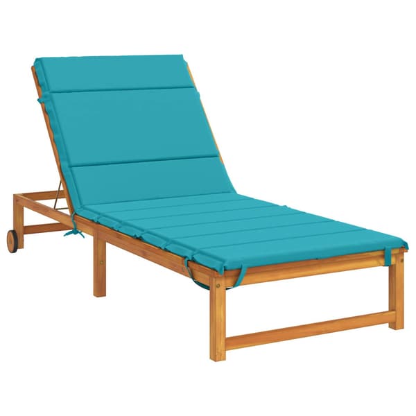 Solstol Kudde GEMERT 100% Polyester Turkos 200 x 70 x 3 cm