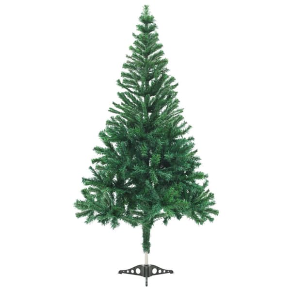 Belyst plastgran med kulor 120 cm 230 grenar
