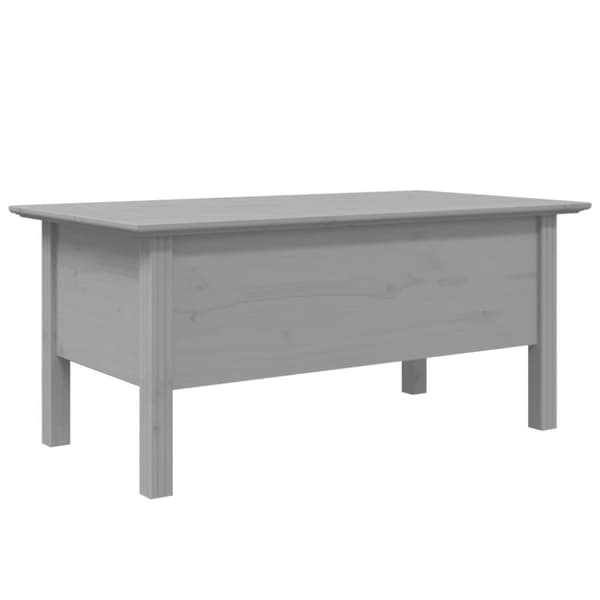 Soffbord BODO grå 100x55x46 cm massiv furu