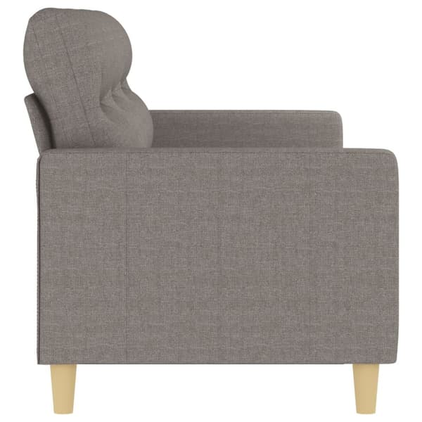 3-sitssoffa taupe 180 cm tyg