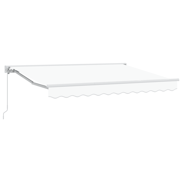 Markisram Vit 250 x 200 cm Polyester med PU-beläggning
