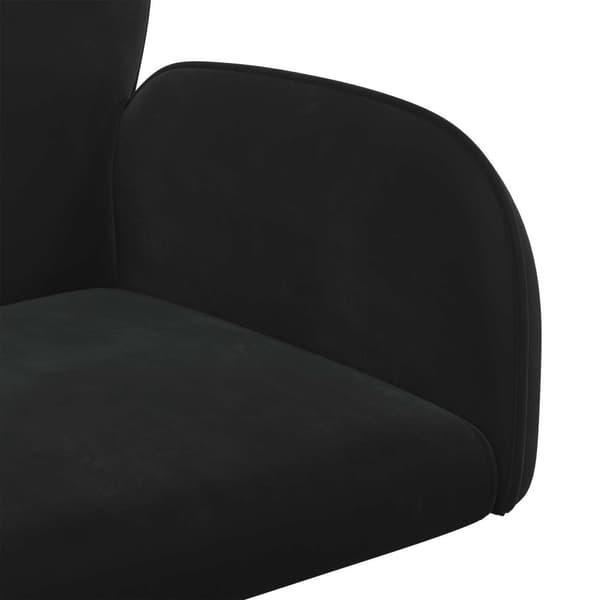 Svanstol 54 x 55 x 90 cm Svart Sammet