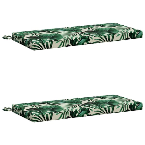 2-delade Bänk Kuddar SOEST 2 st 100% Polyester Bladmönster
