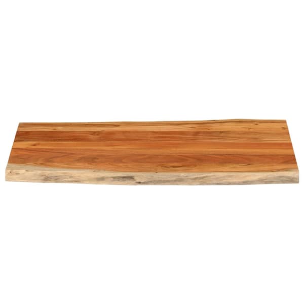 Bordsskiva 110x60x2,5 cm rektangulär massiv akacia levande kant