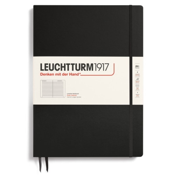 LT NOTEBOOK A4+ SLIM Ruled Black
