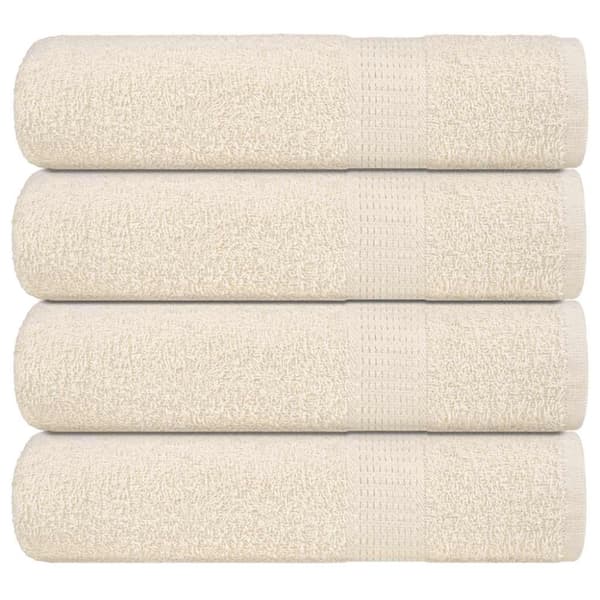 Badlakan FROGN 4 st gräddvit 100x150 cm 360 gsm