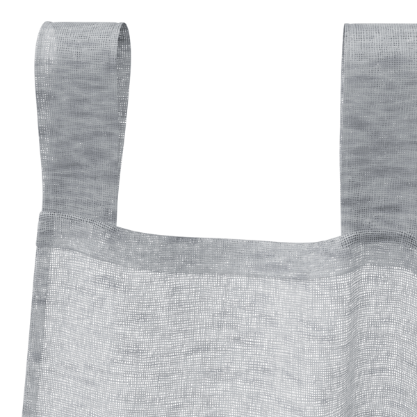 Voile Gardin med gardiner 2 pcs Mörkgrå 245 x 140 cm Polyester