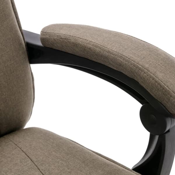 Massagekontorsstol taupe tyg
