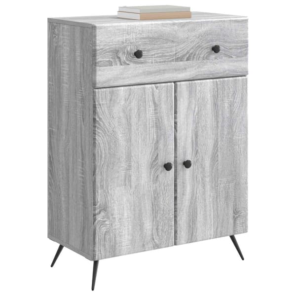 Sideboard Grå sonoma-ek 66 x 34,5 x 90 cm Konstruerat trä