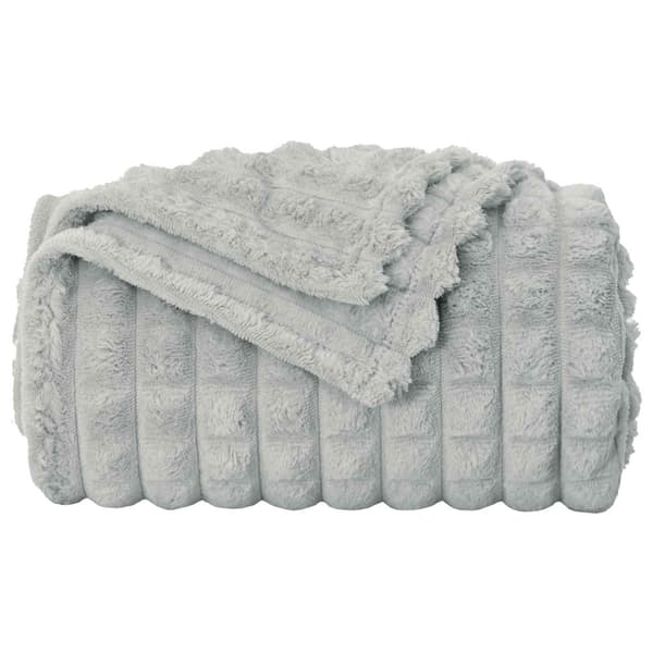 Filtar 6 pcs Grå 200 x 150 cm Fleece