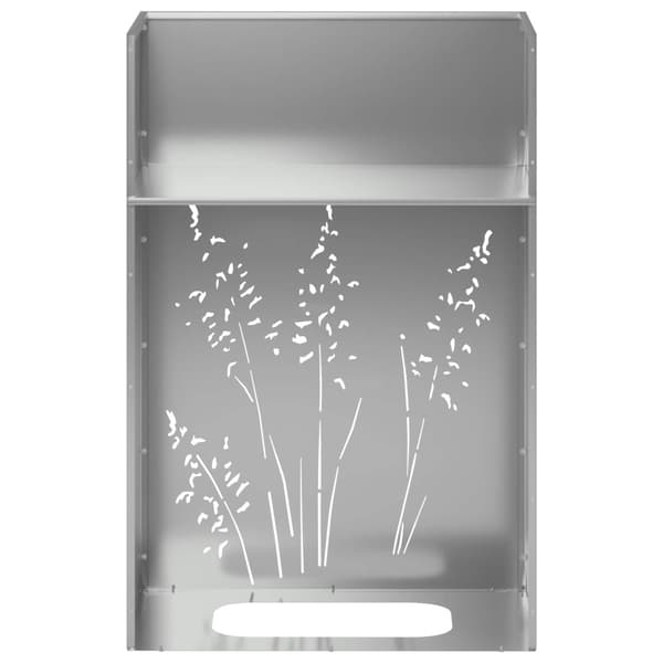 Trädgårdsplanterare 2 st Silver 50 x 30 x 75 cm