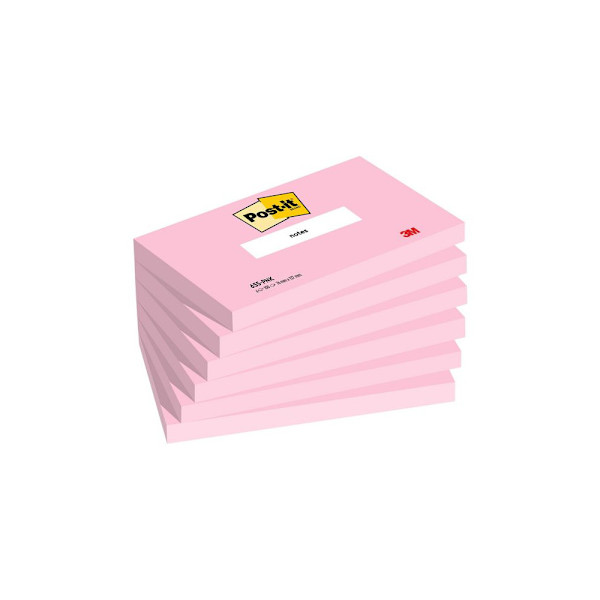 Notes Post-it® rosa 76x127mm 6/fp