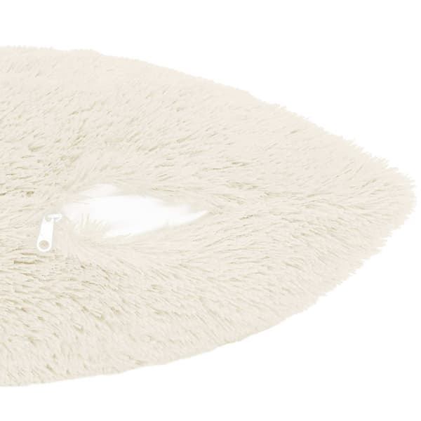 Kudde med kudde HEERLEN 2 st Vit PV Fleece