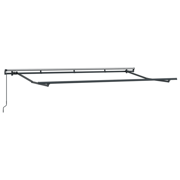 Utfällbar markis Gul 350 x 200 cm tyg