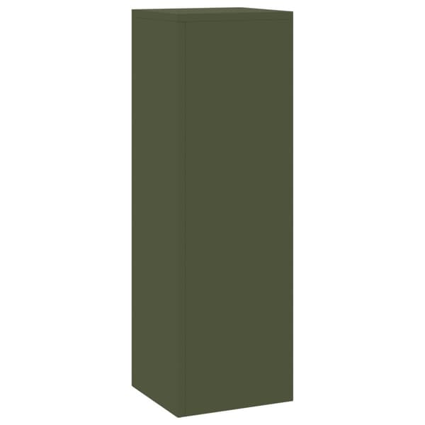 Växtställ 2 pcs Olivgrön 24 x 24 x 75 cm Stål