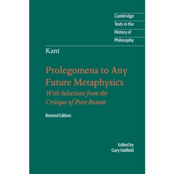 Immanuel Kant: Prolegomena to Any Future Metaphysics (häftad, eng)