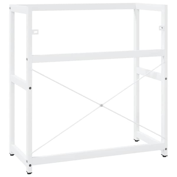 Ram för tvättställ vit 79x38x83 cm järn