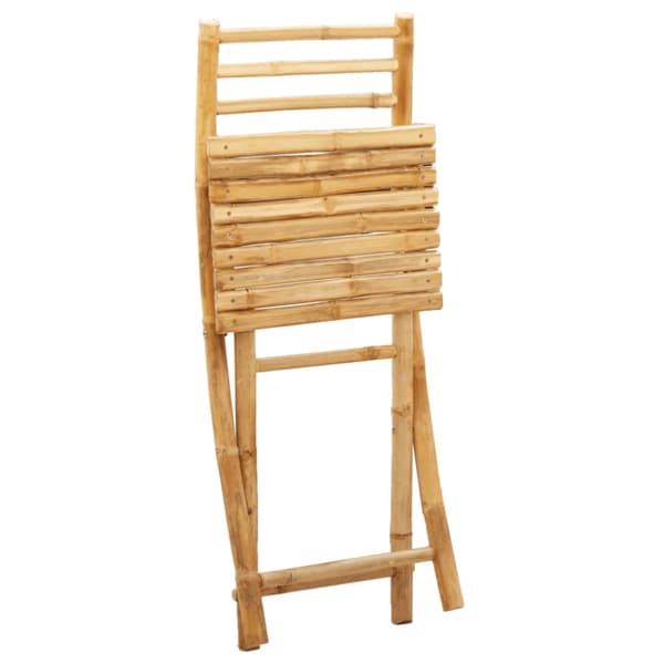 Hopfällbara trädgårdsstolar 8 st 43x54x88 cm bambu