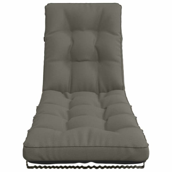 Solstol Kudde VIANEN 100% Polyester Grå 200 x 60 x 8 cm
