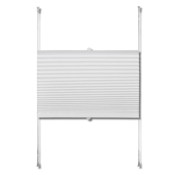 Plisségardin 40x150 cm vit