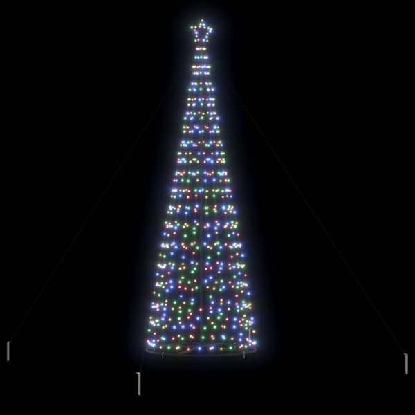 LED Julgran EKENAS 400 cm 800 LED-lampor Mångfärgad Stål