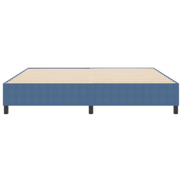 Plattform sängram Blå 200 x 200 cm Kordread tyg