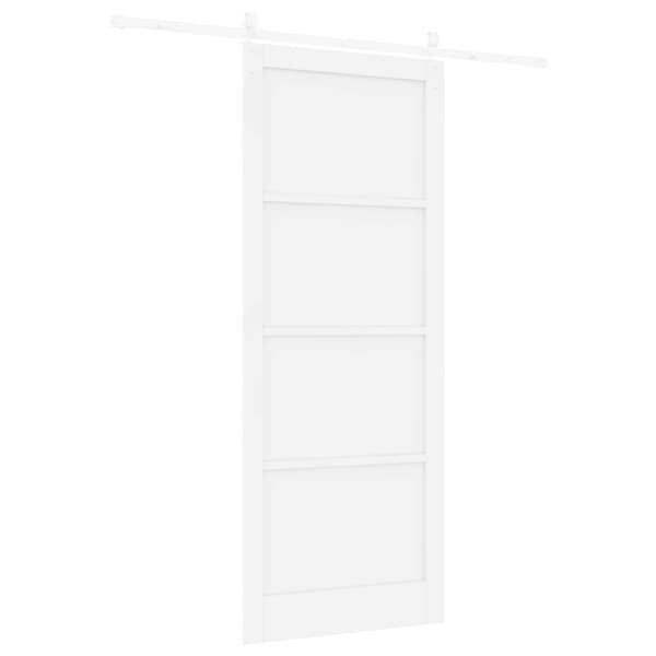 Skjutdörr ORKDAL 93 x 232 cm Konstruerat trä Vit