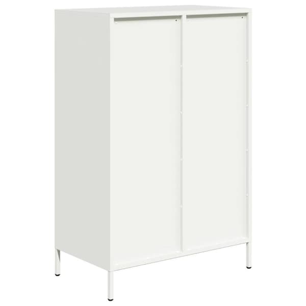 Högskåp vit 68x39x101,5 cm stål