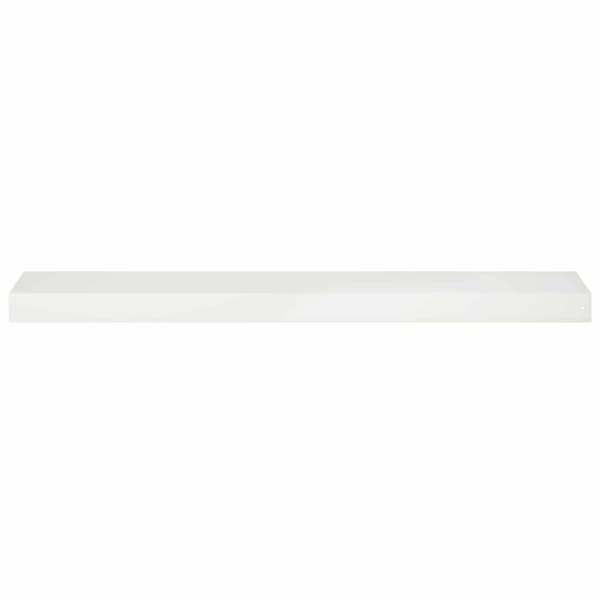 Topprofil för rabattkant 2 st 100 x 20 x 5 cm Stål Vit