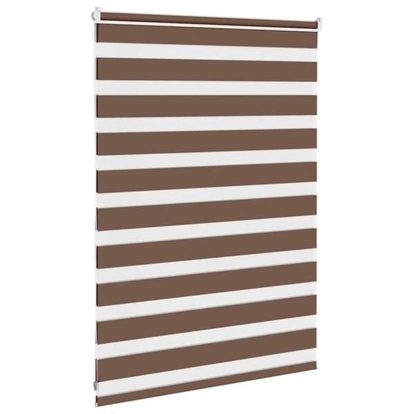 Rullgardin zebra brun 115x100 cm tyg bredd 110,9 cm polyester