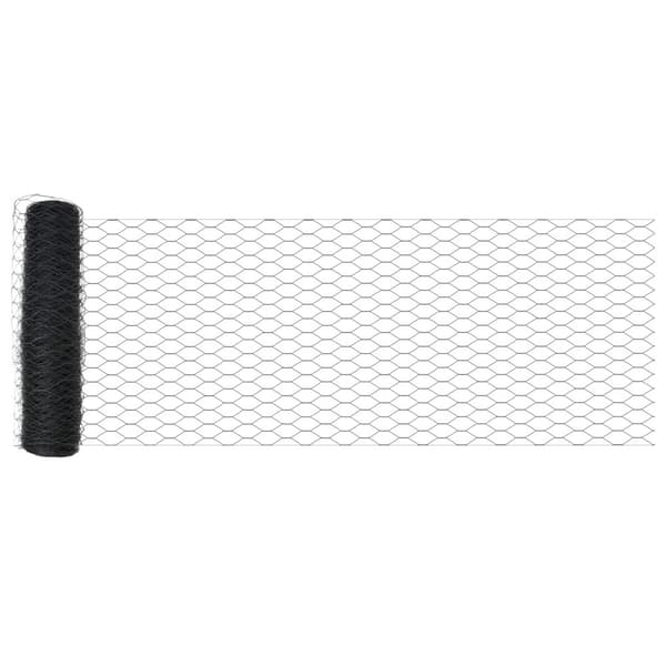 Hexagonstängsel Grå 0,6 x 50 m PVC