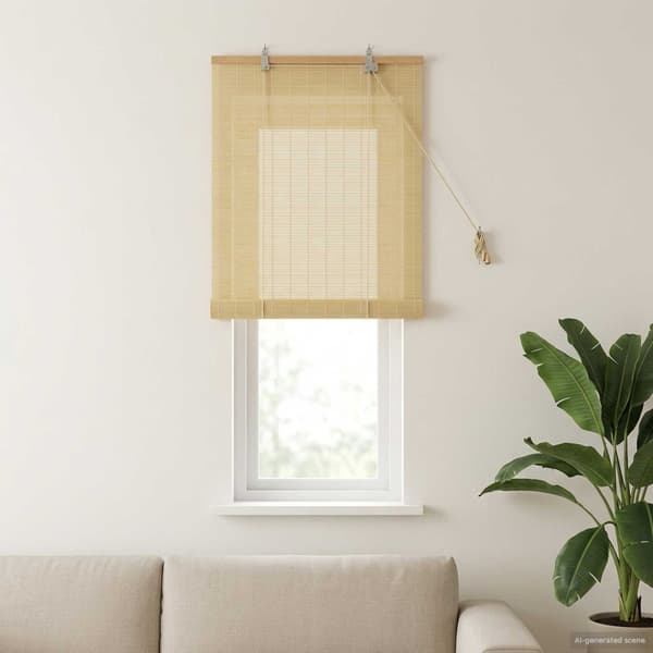 Rullgardin Naturlig 40 x 160 cm Bambu