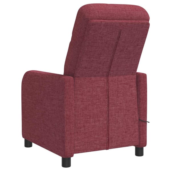 Massagefåtölj Vinröd Tyg