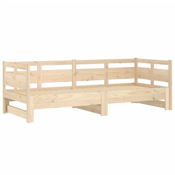 Bäddsoffa massiv furu 2x(80x200) cm