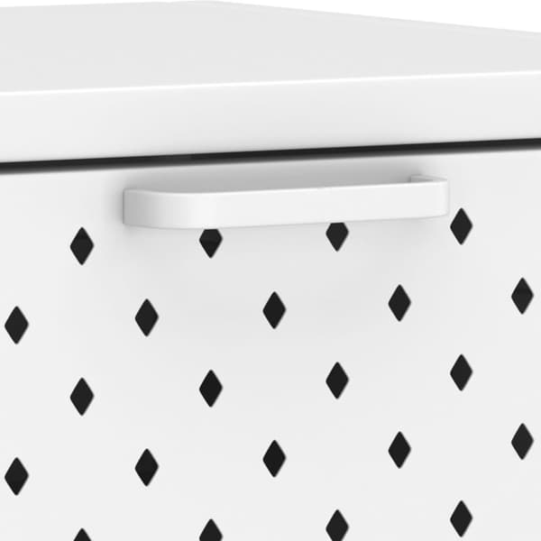 Konsolbord vit 106x35x75 cm stål