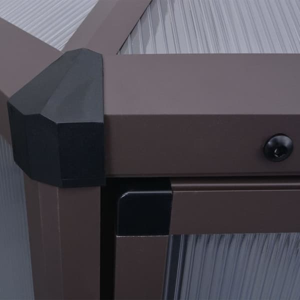 Växthus aluminium 240x211x232 cm