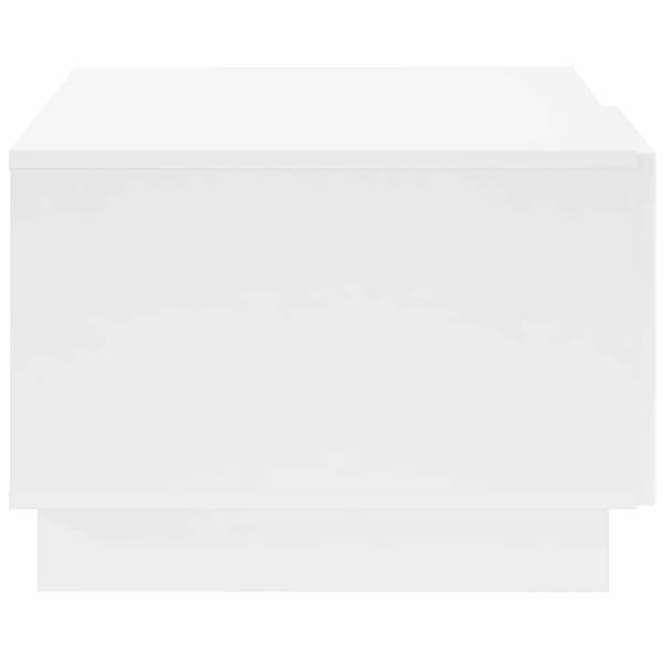 Kaffeebord Vit högglans 95 x 50,5 x 35 cm Konstruerat trä