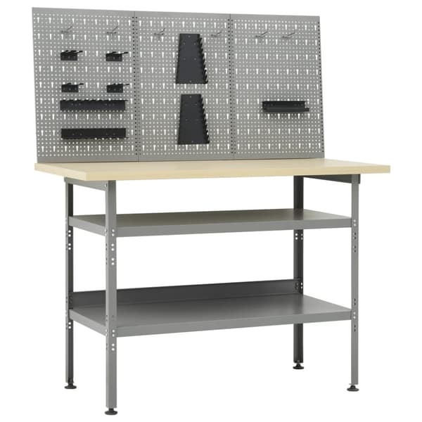 Arbetsbänk med 3 väggpaneler
