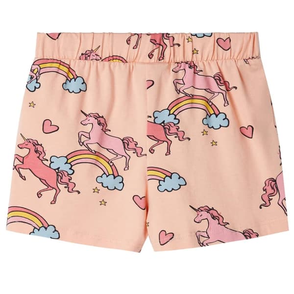 Barnpyjamas med korta ärmar ljus orange 116