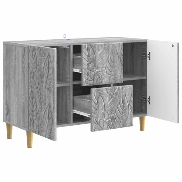 Sideboard Grå Sonoma 89 x 34,5 x 60 cm Konstruerat trä