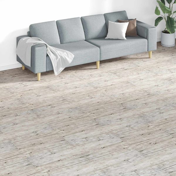 Golvplankor 18 pcs Grå 5,26 m² PVC