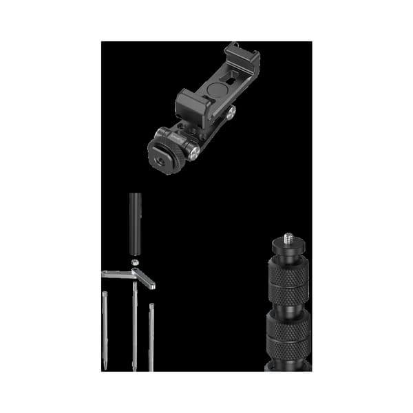 SmallRig 6528 Monopod with Triple Ground Spikes and Phone Support with Cold Shoe Mount