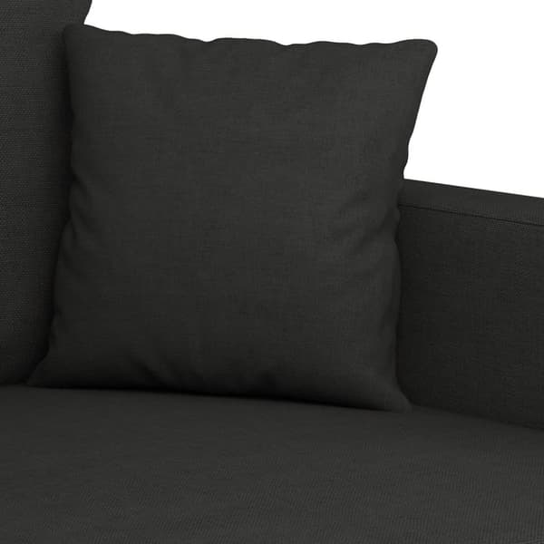 Fåtölj svart 60 cm tyg
