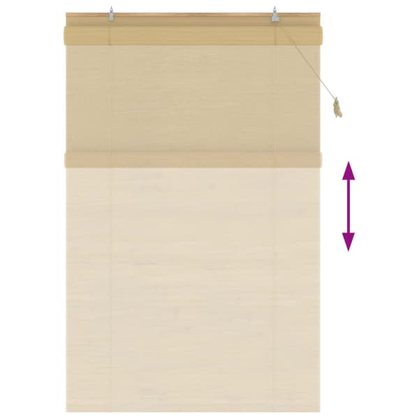 Rullgardin Naturlig 130 x 220 cm Bambu